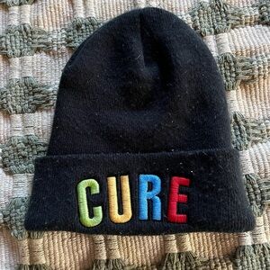 CURE Black Beanie Hat